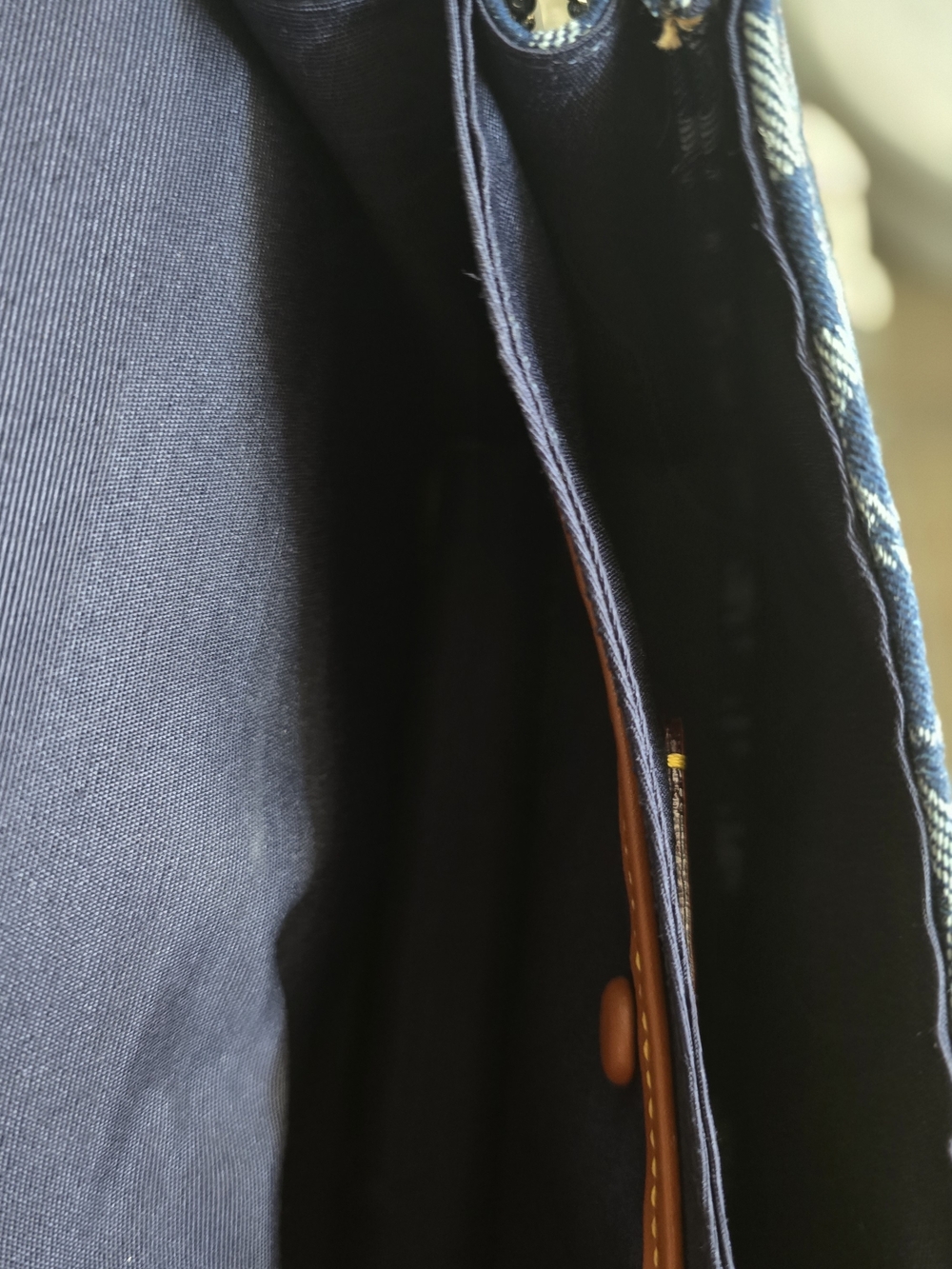 Coach Denim Tabby with Silver Chain - Picture 5 of 6